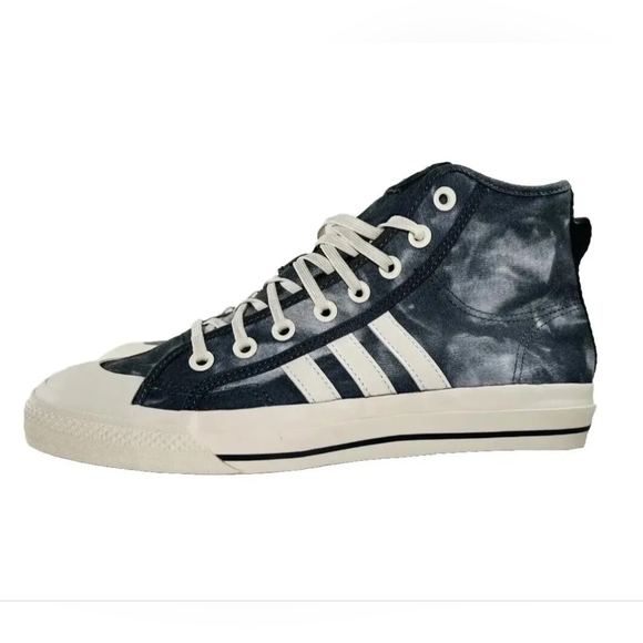 adidas Nizza Hi RF Originals Men's Shoes Grey Four/Wonder White NEW - Picture 2 of 8